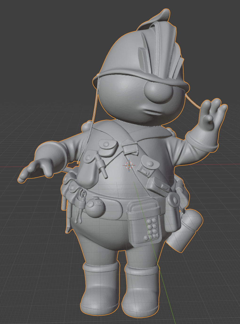 Fraggle Rock doozer standing