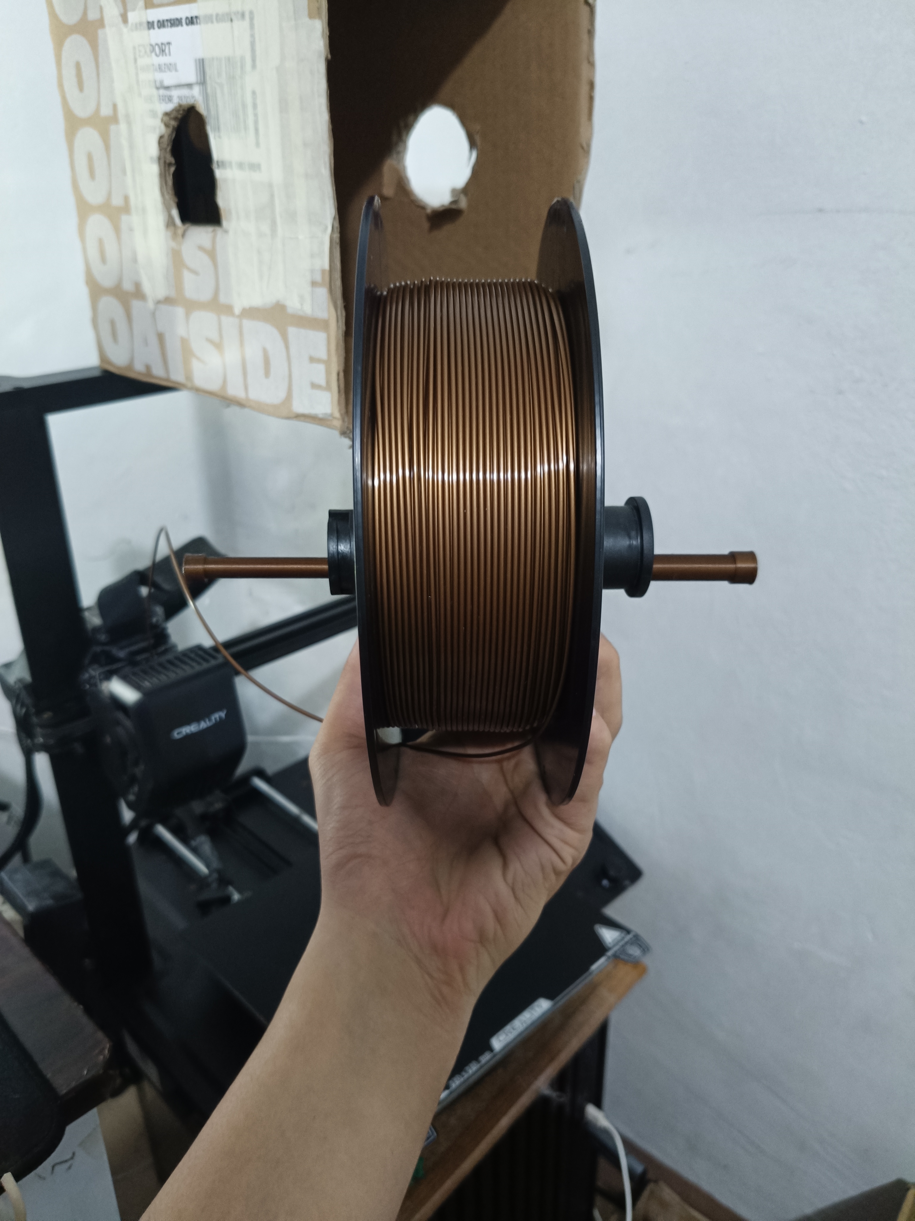Ender 3 Filament Spool Holder – Front Orientation, Vibration-Reducing Axle