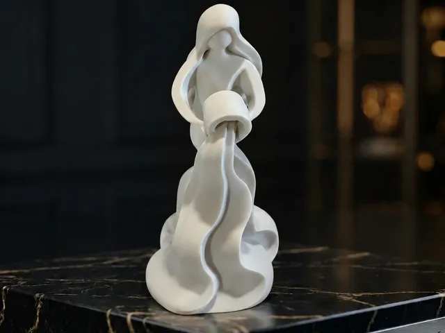 Abstract Zodiac Aquarius Statue