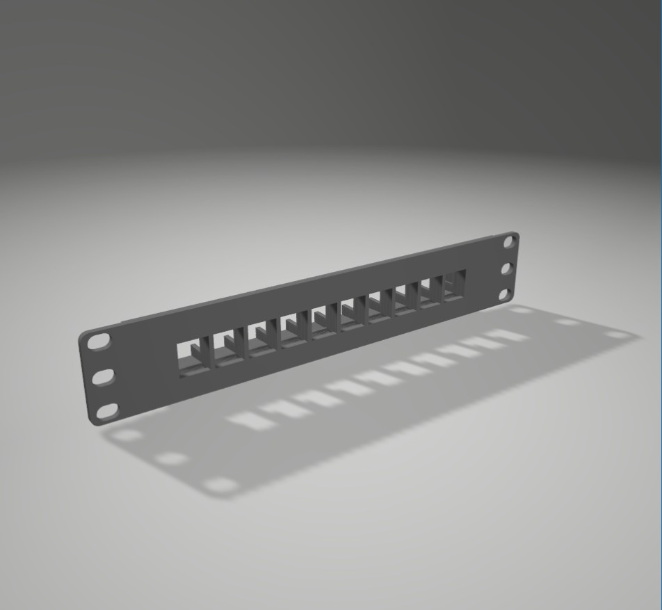10 inch Keystone Patchpanel (Lab Rax 10") — miniatura 3