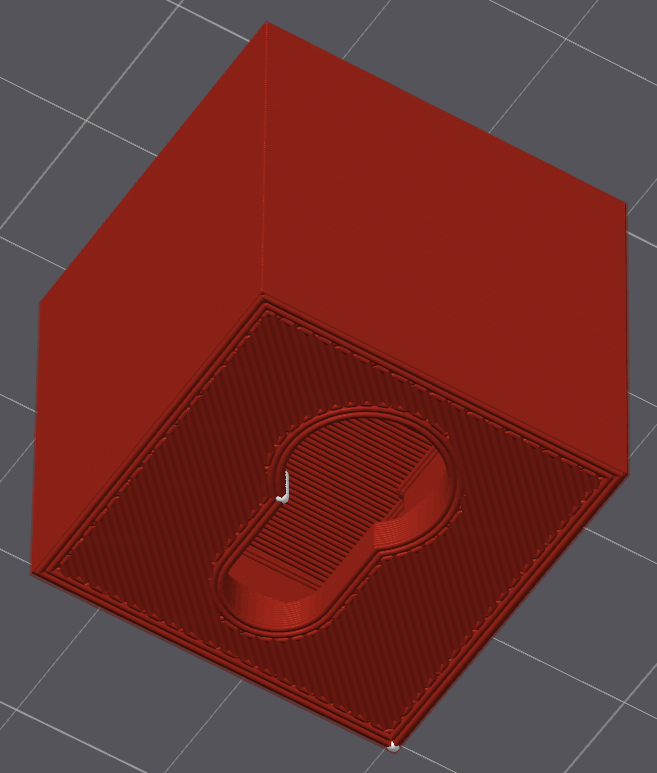 Keyhole Hanger (Negative Part)