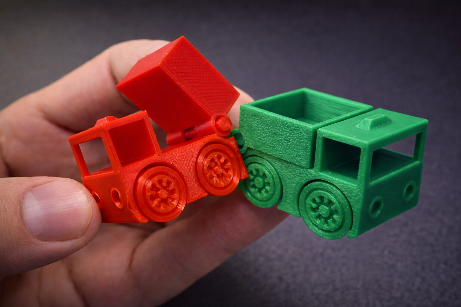 Mini Truck 3D Print – 35mm Toy & Keychain