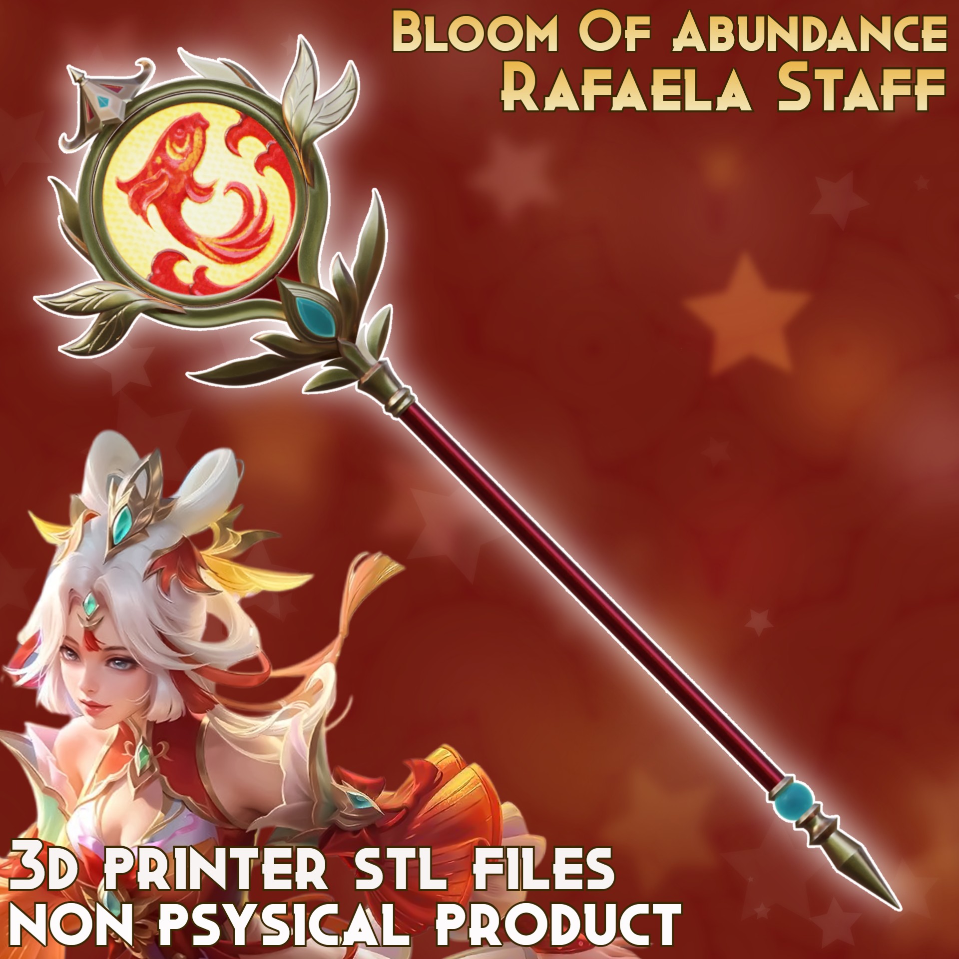 Rafaela Bloom Of Abundance Cosplay Staff Mobile Legends: Bang Bang
