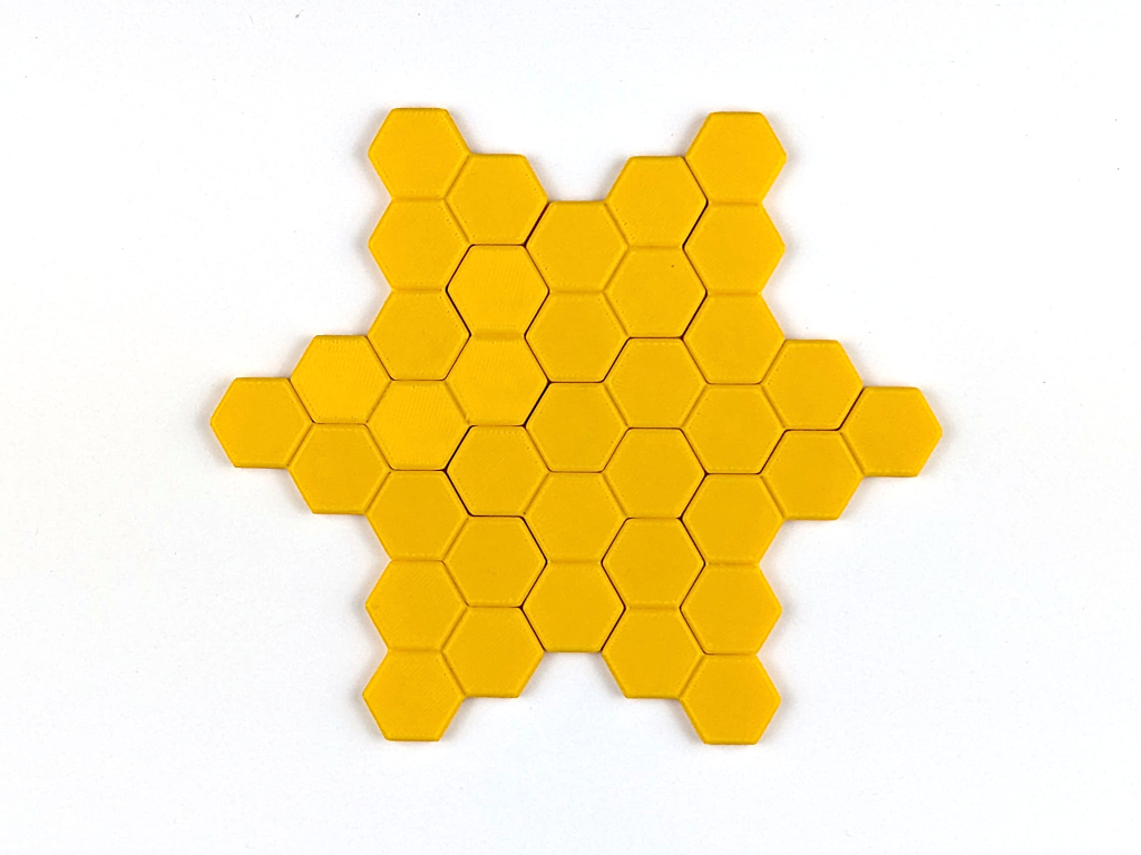 Miniatura 4 do modelo 3D Tetrahex Puzzle