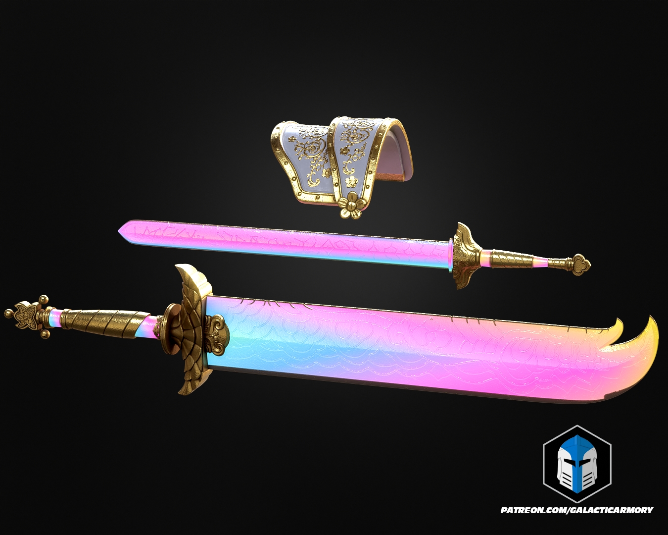 KPop Demon Hunters Rumi Armor and Swords - 3D Print Files
