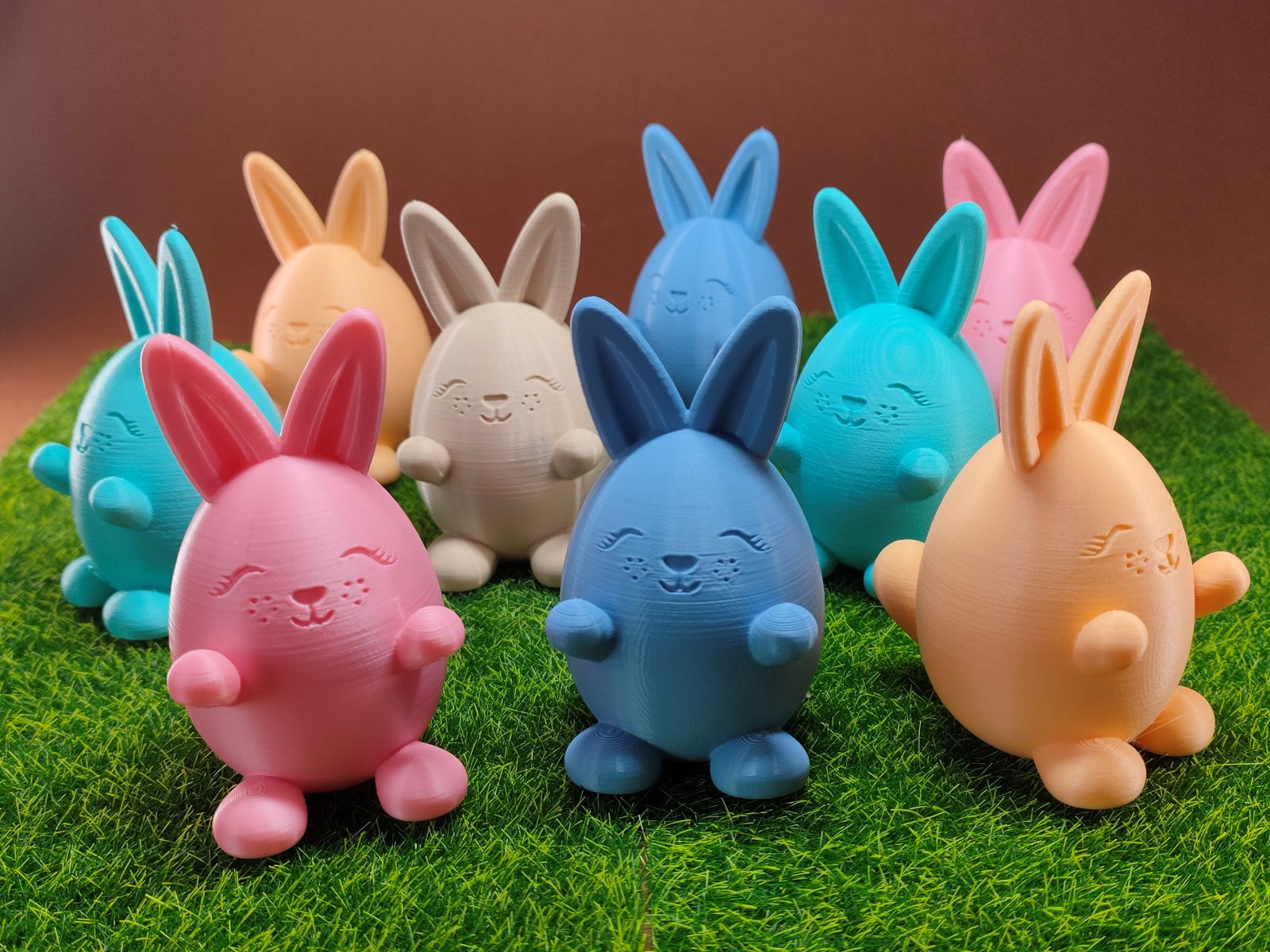 Cute Easter Bunny 3D model thumbnail