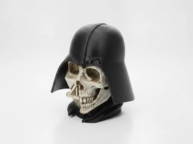 Half Skull Darth Vader Sculpture 3D Printable