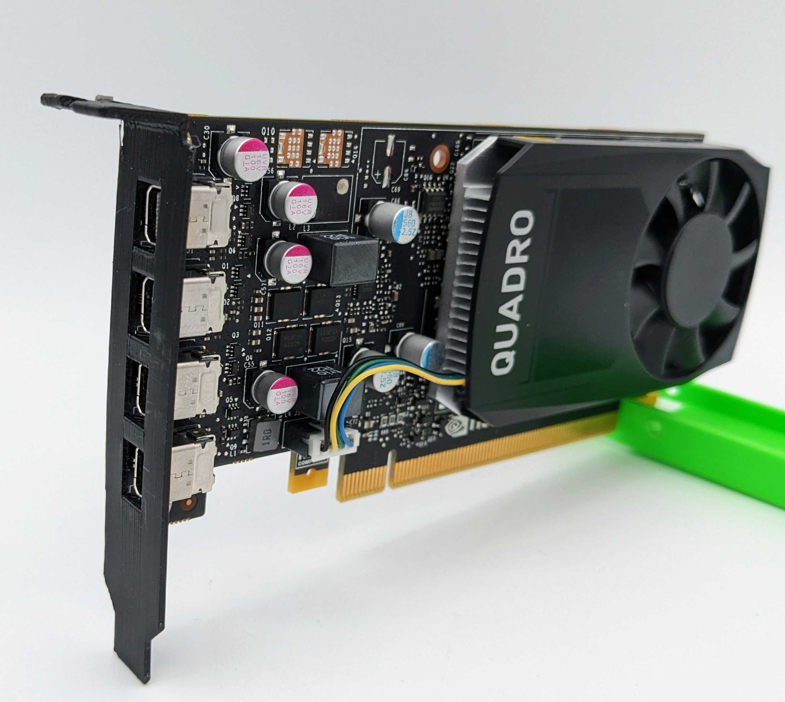NVIDIA Quadro K1200 NVS510 P600 P620 P1000 T600 T1000 Half Height Bracket