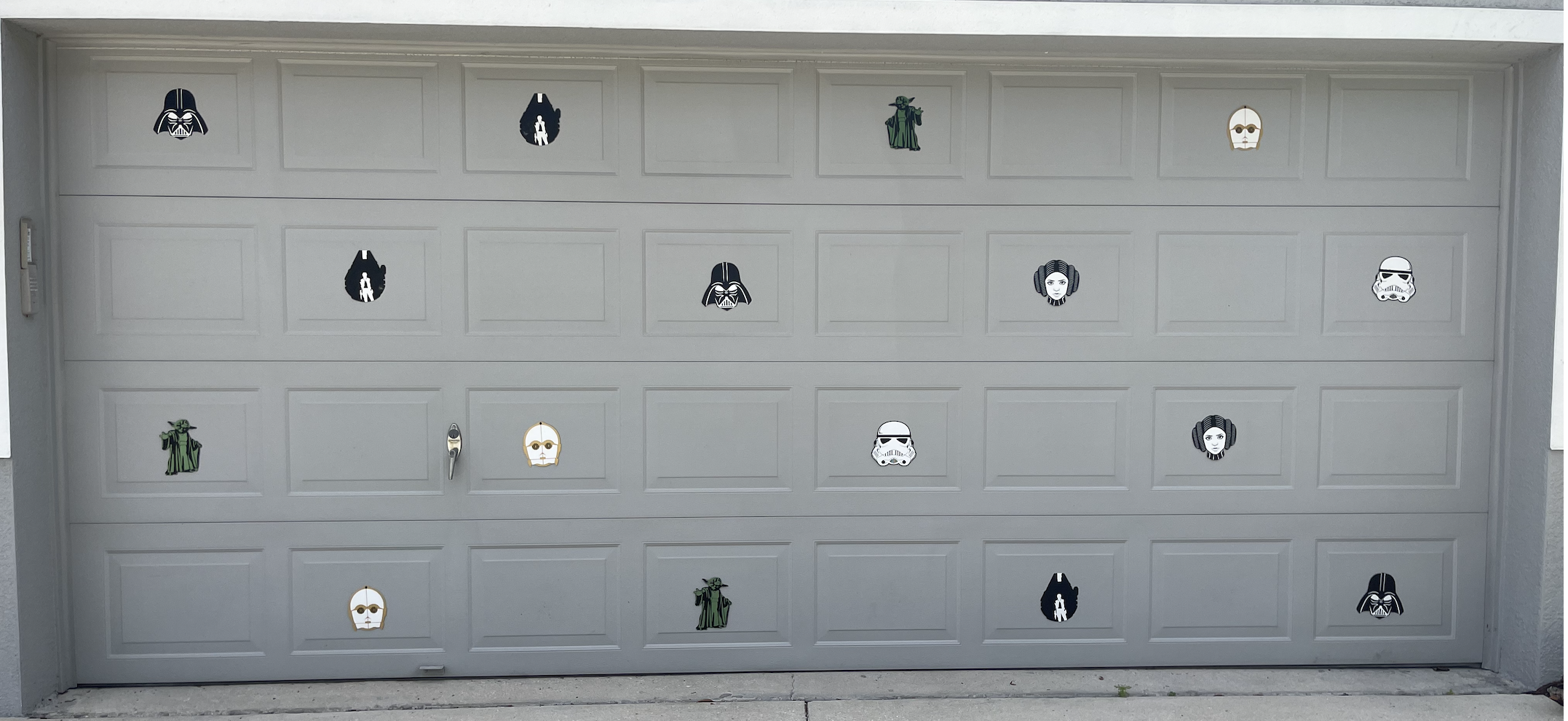 Garage Door - May the Fourth Be With You Decoration