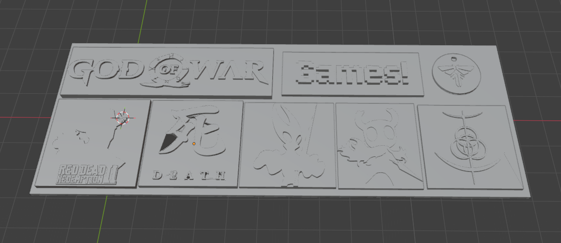 Video Game Cover Relief Panel