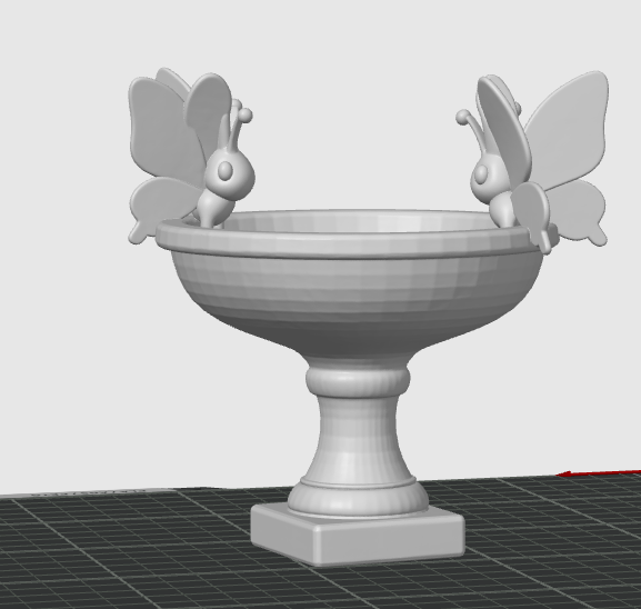 Butterfly Bird Bath — thumbnail 2