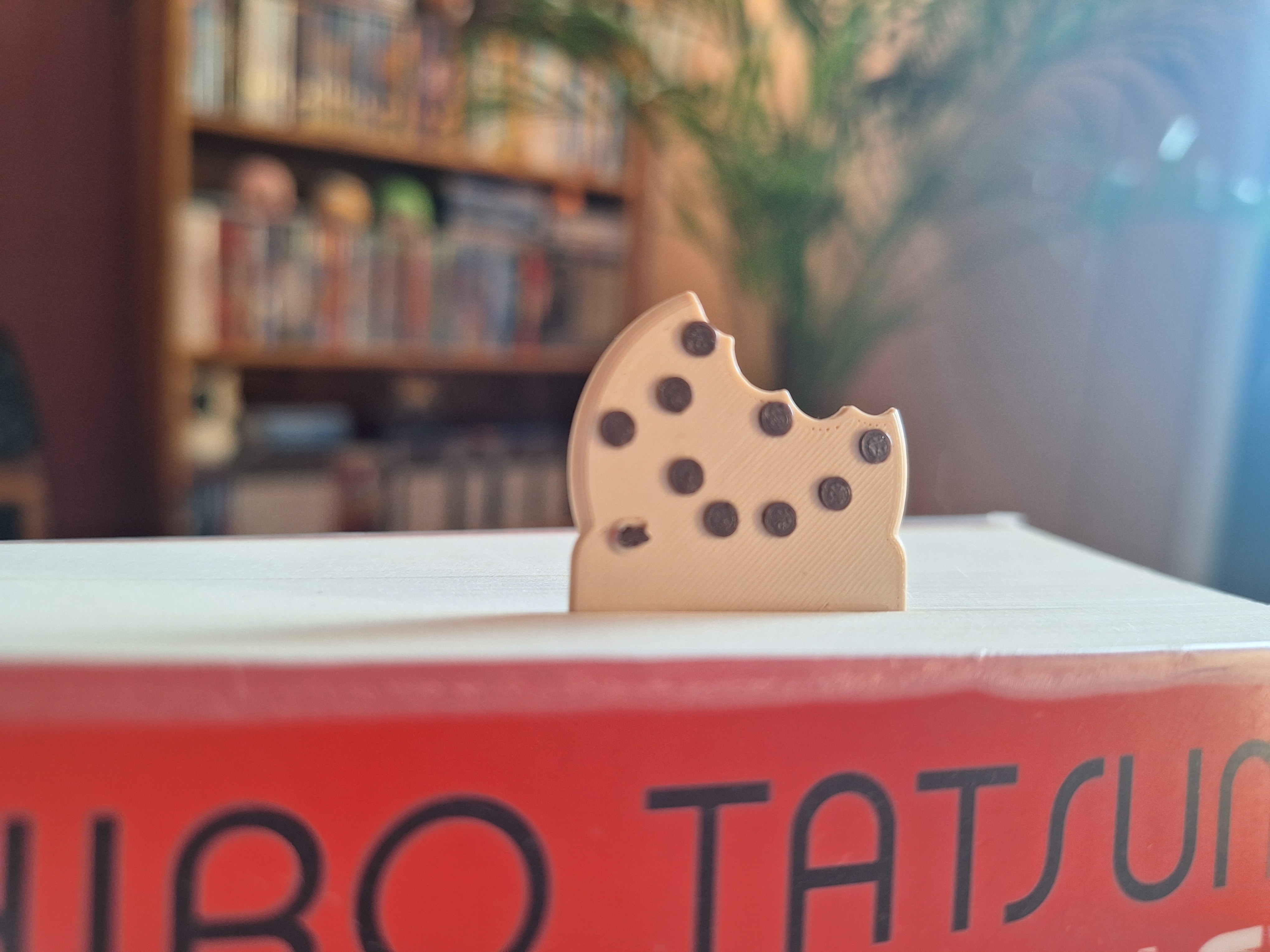Chocolate chip cookie bookmark