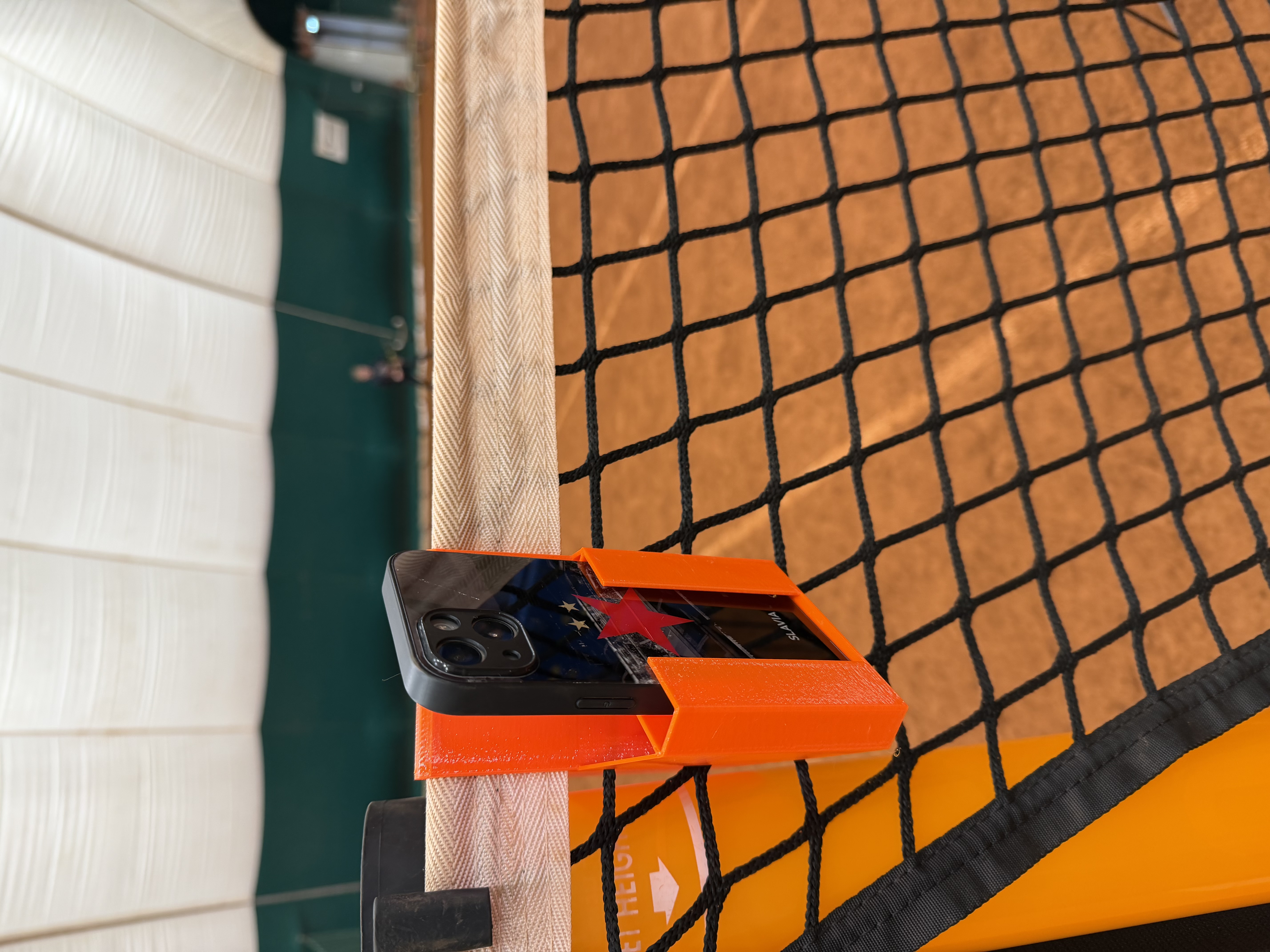 Tennis - Padel - Pickleball net phone mount - holder