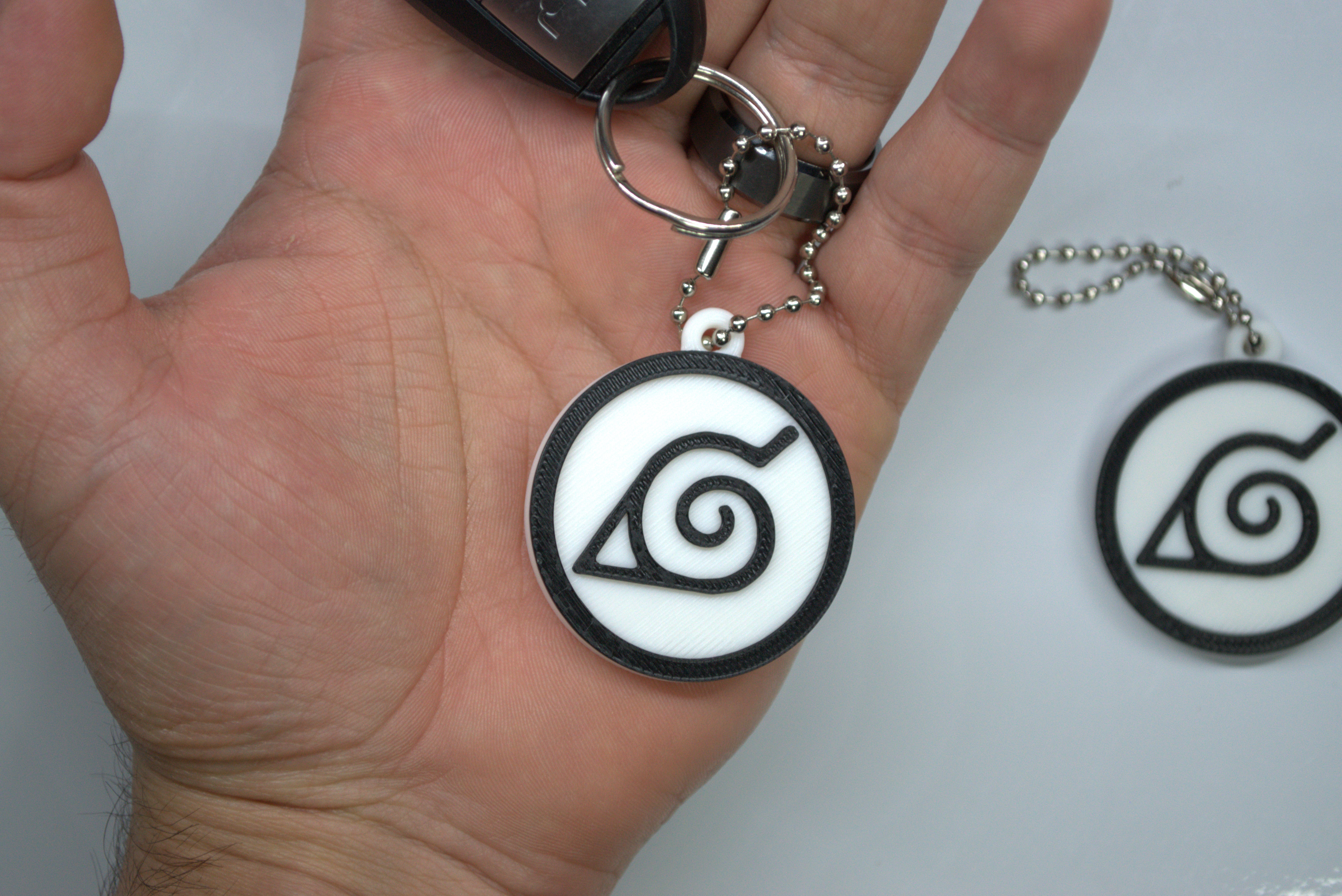 Naruto Hidden Leaf Village Badge Keychain