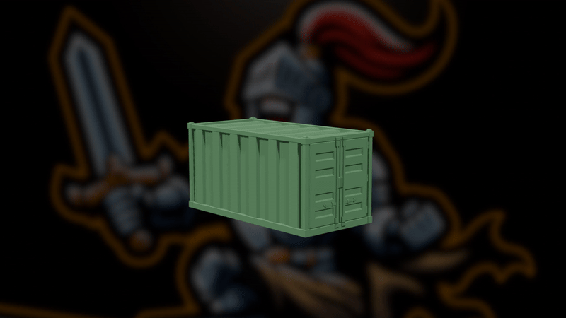 Stackable Shipping Container for Wargaming