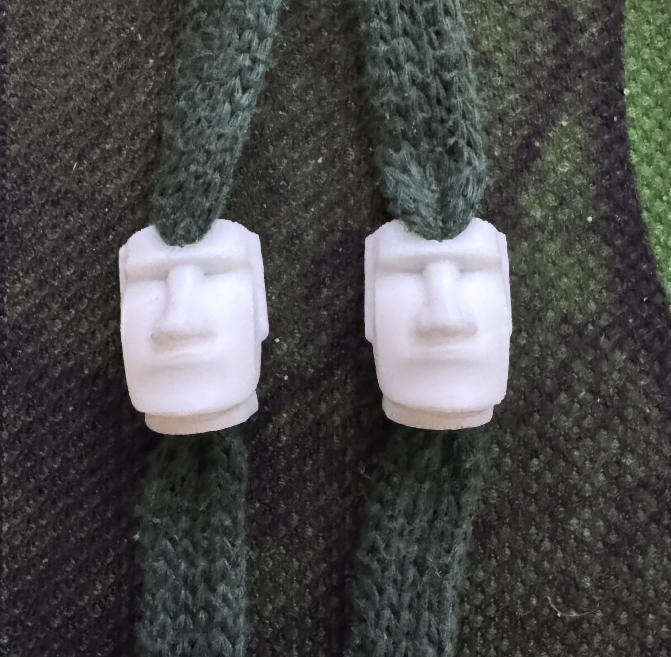 Moai Head Drawstring beads for Hoodies