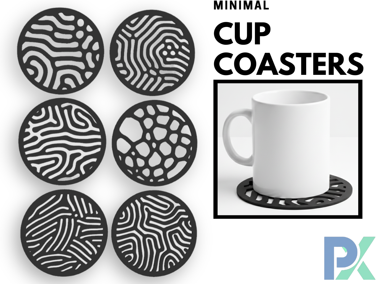 Minimal Cup Coasters