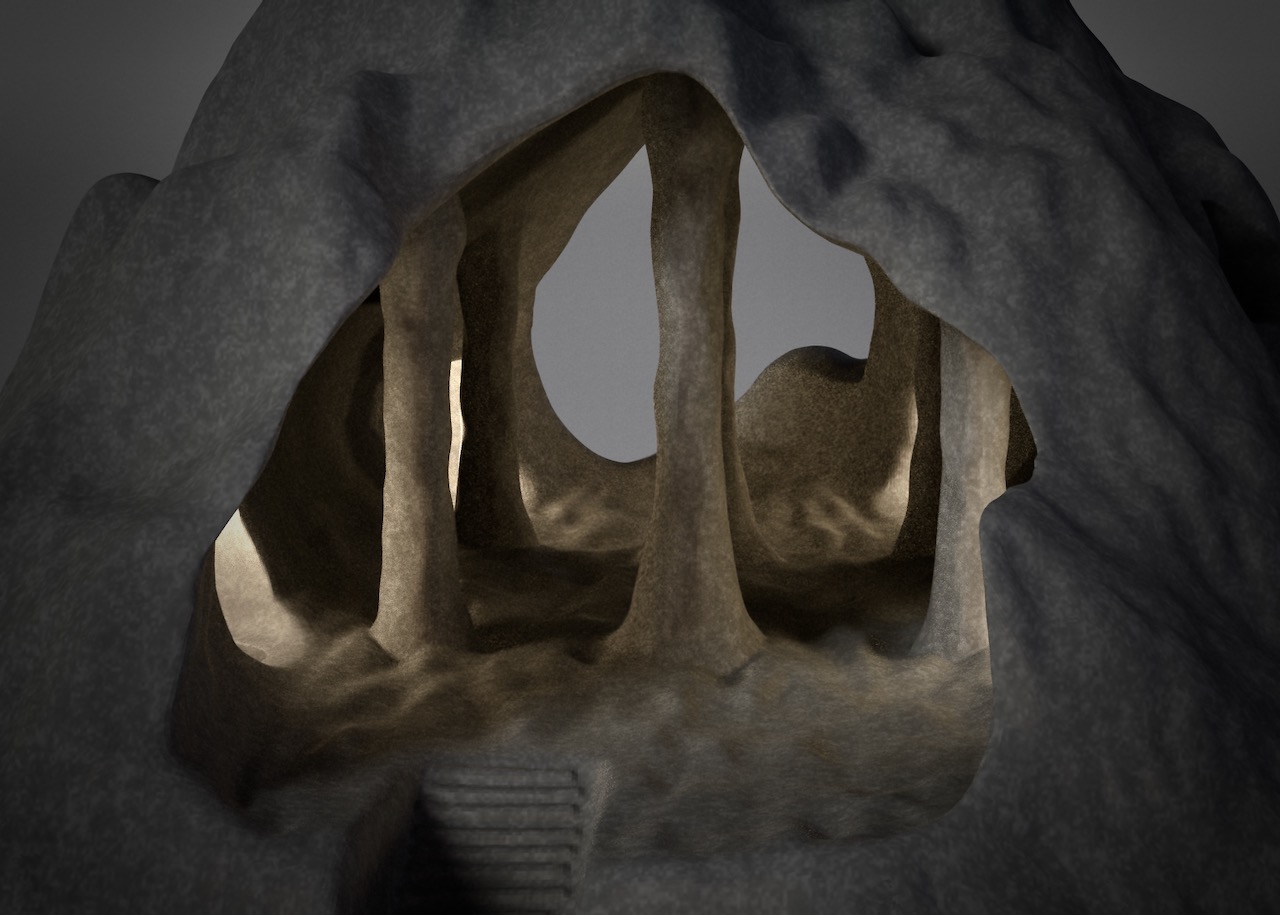 Troll Mountain Cavern - Prop - Shelf Decor - Light