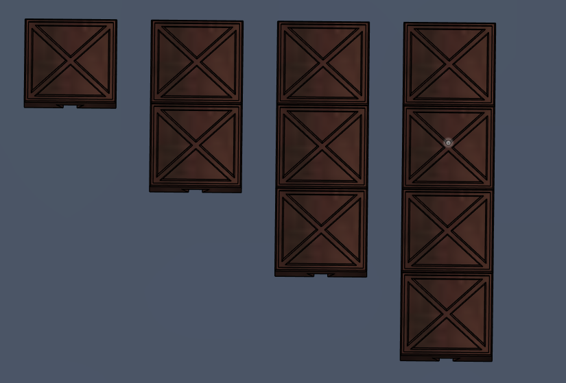 3D Modular walkways for miniatures. Pasillos Modulares para miniaturas. Suelos 1