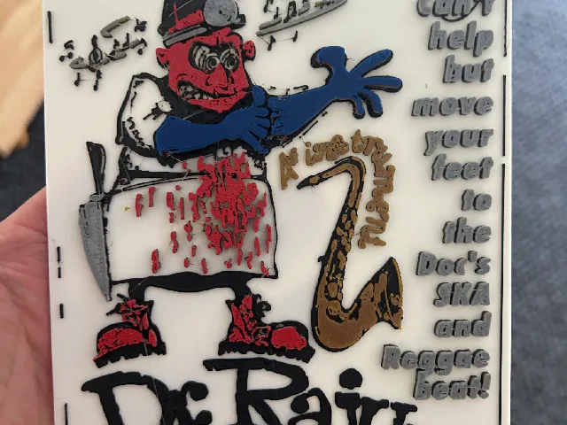 Dr Raju - 90s ska band from Sydney Australia, 3d logo