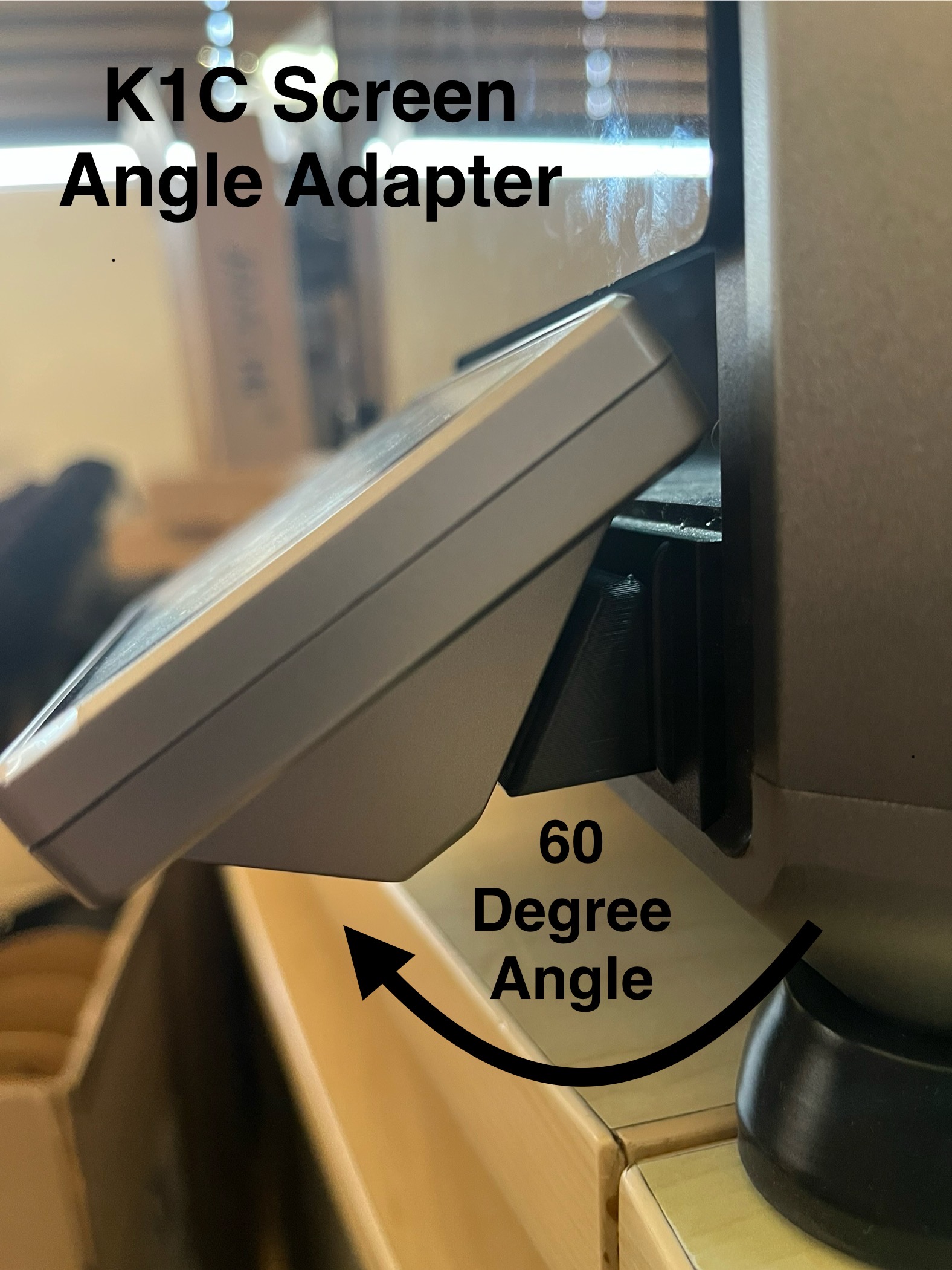 K1C Screen 60 Degree Angle Adapter