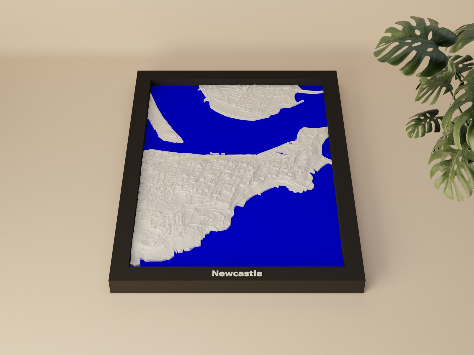 Newcastle, Australia - 3D Miniature
