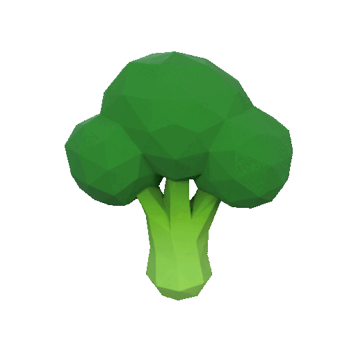 Miniatura 2 do modelo 3D Low Poly Broccoli 3D Model