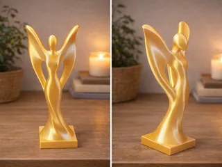 Modern Winged Figurine