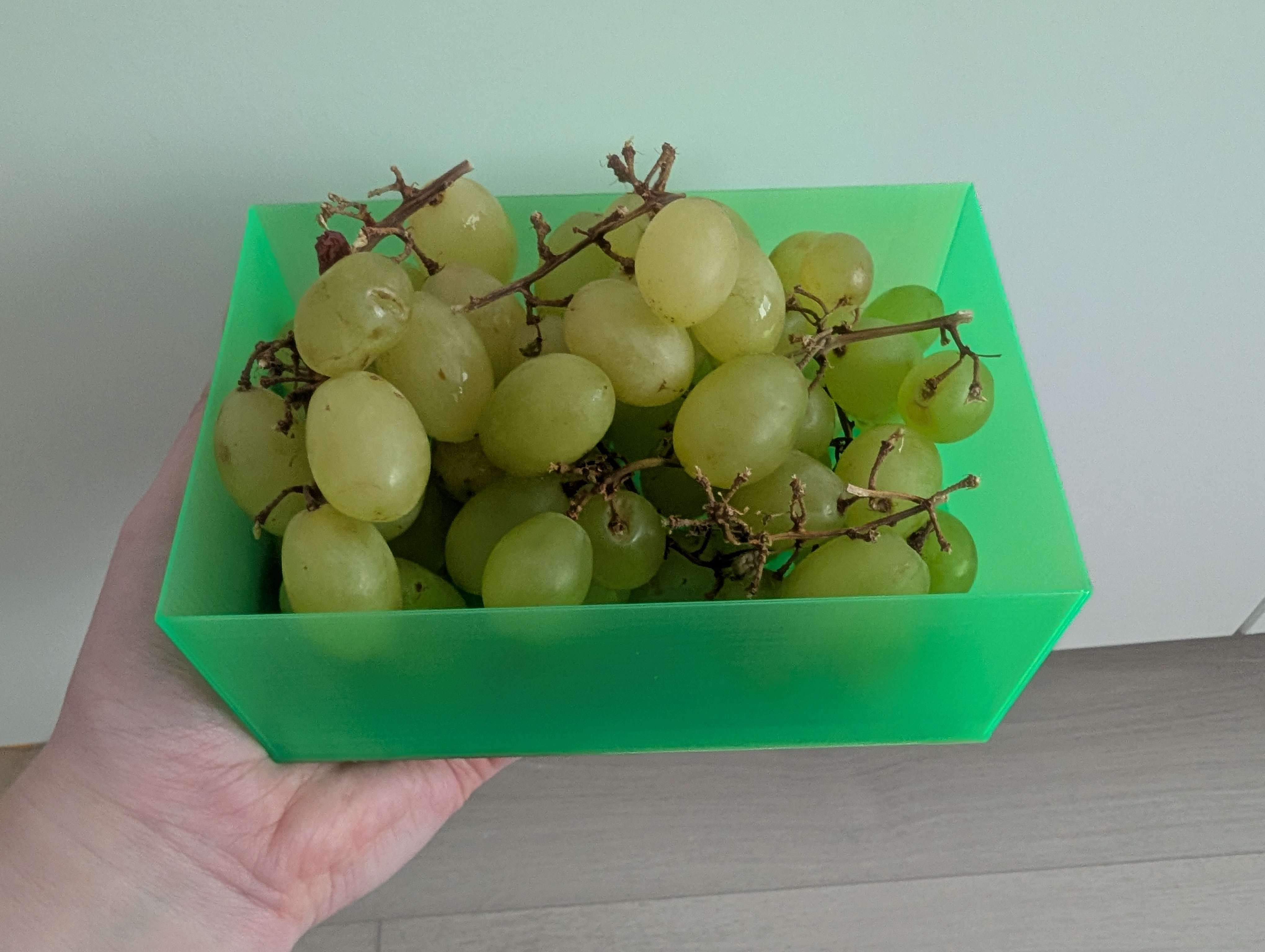 Washed fruit box