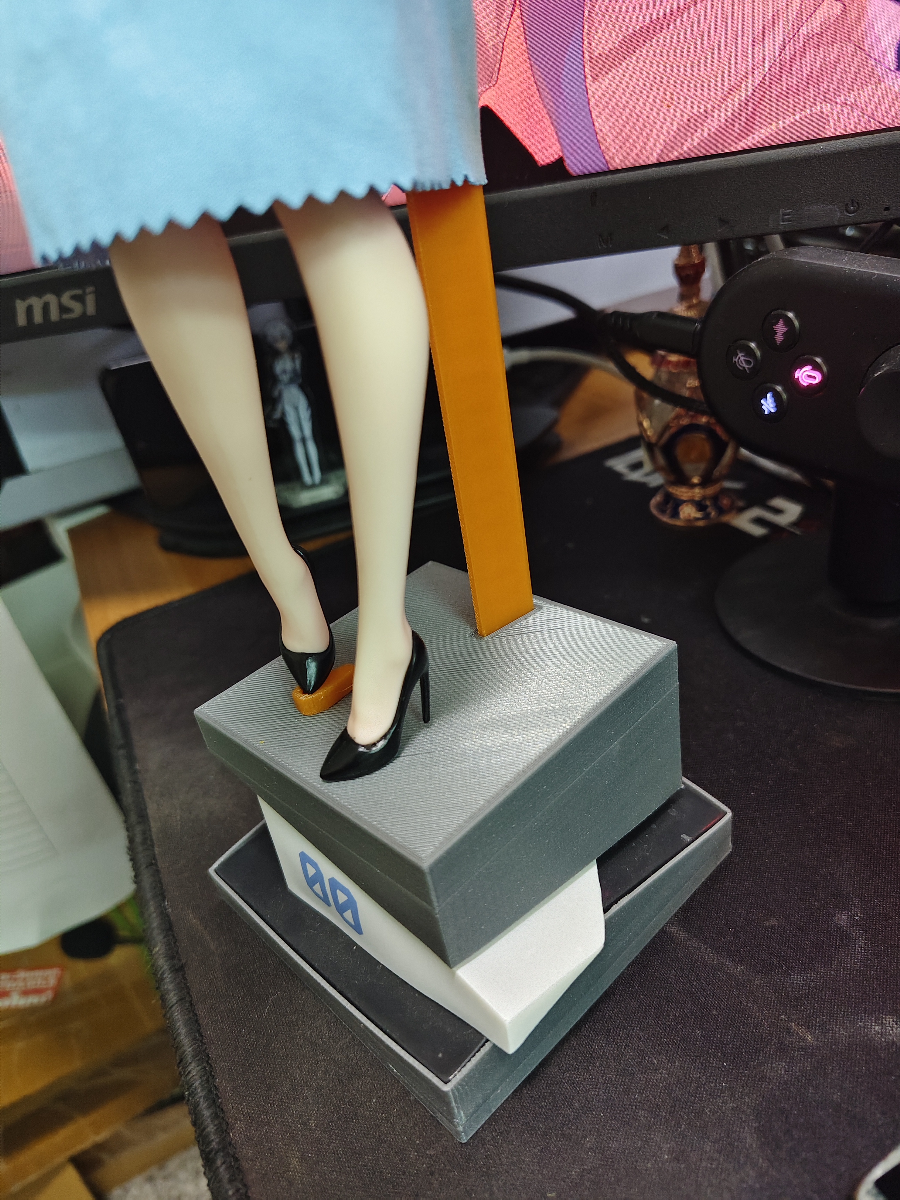 Figurine base adjustment and support: Ayanami Rei (unable to identify model ID)
