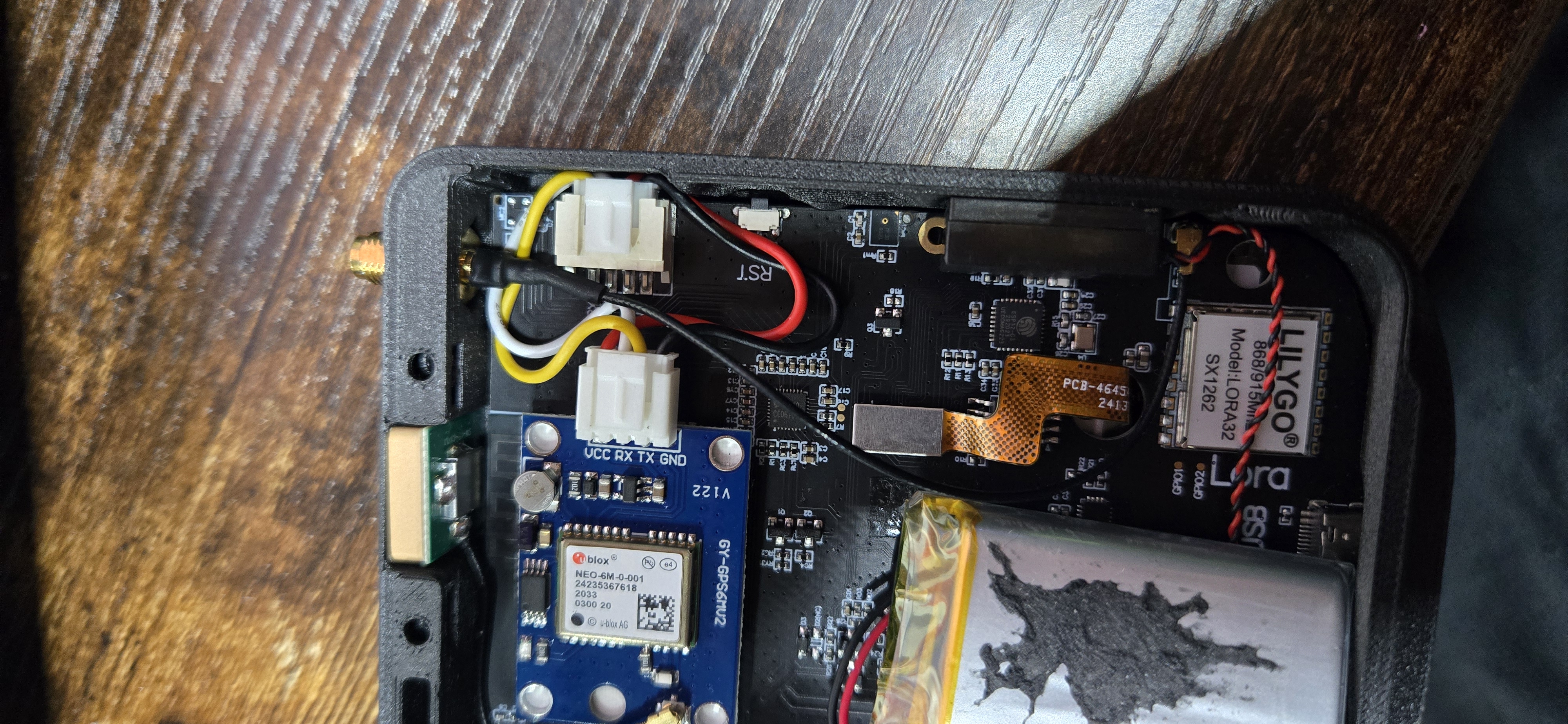 Lilygo T-Deck TD1 Case (Remix) for GPS GNSS Module for LILYGO T-Deck with Grove connector (no solder)