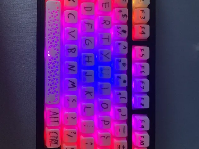Full 75% keyboard keycap set for Cherry MX, AULA F75