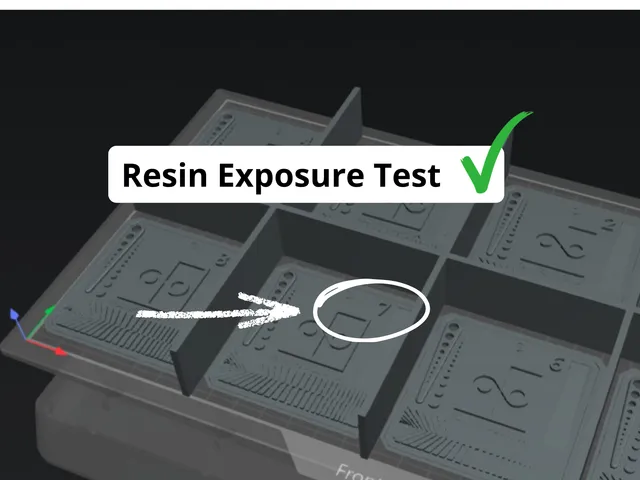 Numbered Resin Exposure Test - XP2 Validation Matrix