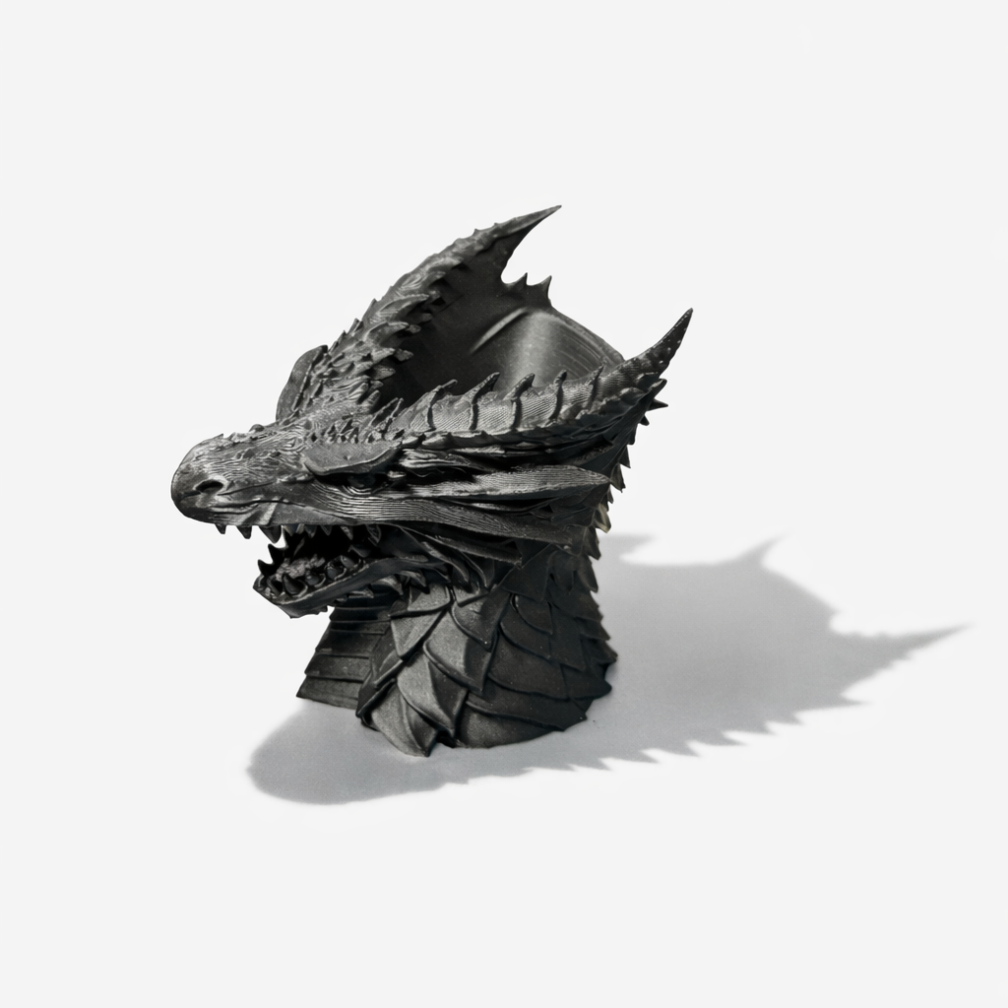 DRAGON PEN HOLDER – DESK ORGANIZER & EYE-CATCHING DRAGON BUST / GOTHIC DECOR / DARK DECOR / DESK — thumbnail 5