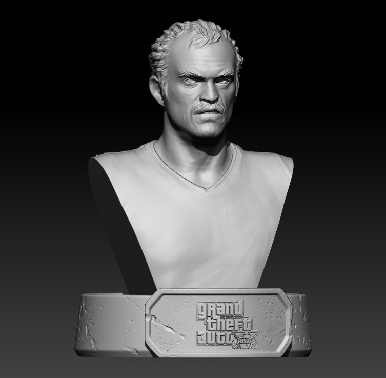 Trevor Philips Bust from GTA 5 - GTA V - Busto de Trevor Philips