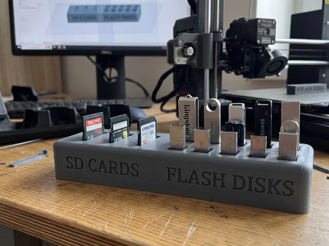 Practical SD Card and USB Flash Drive Organizer