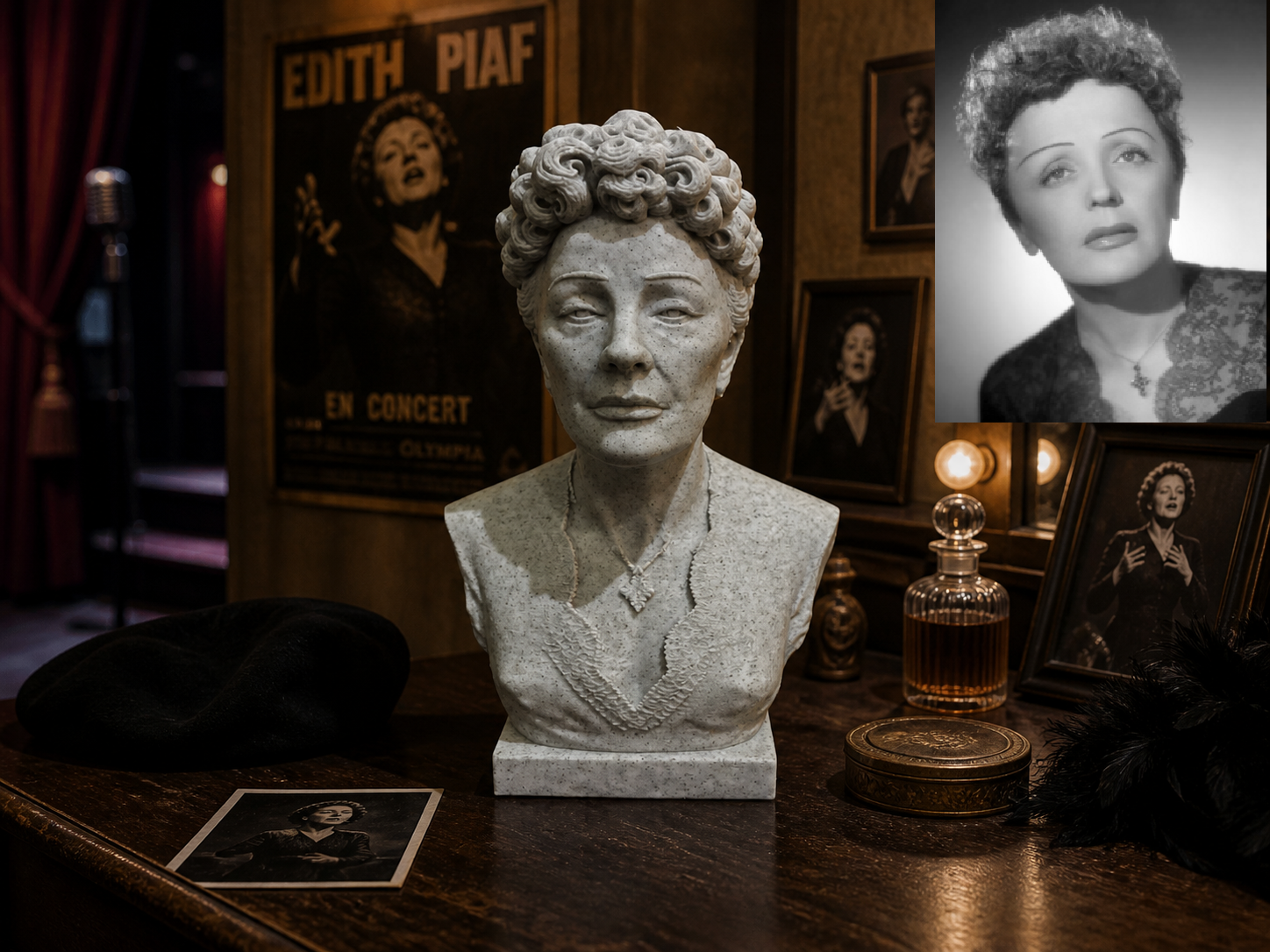 Édith (Giovanna Gassion) Piaf – La Môme Buste
