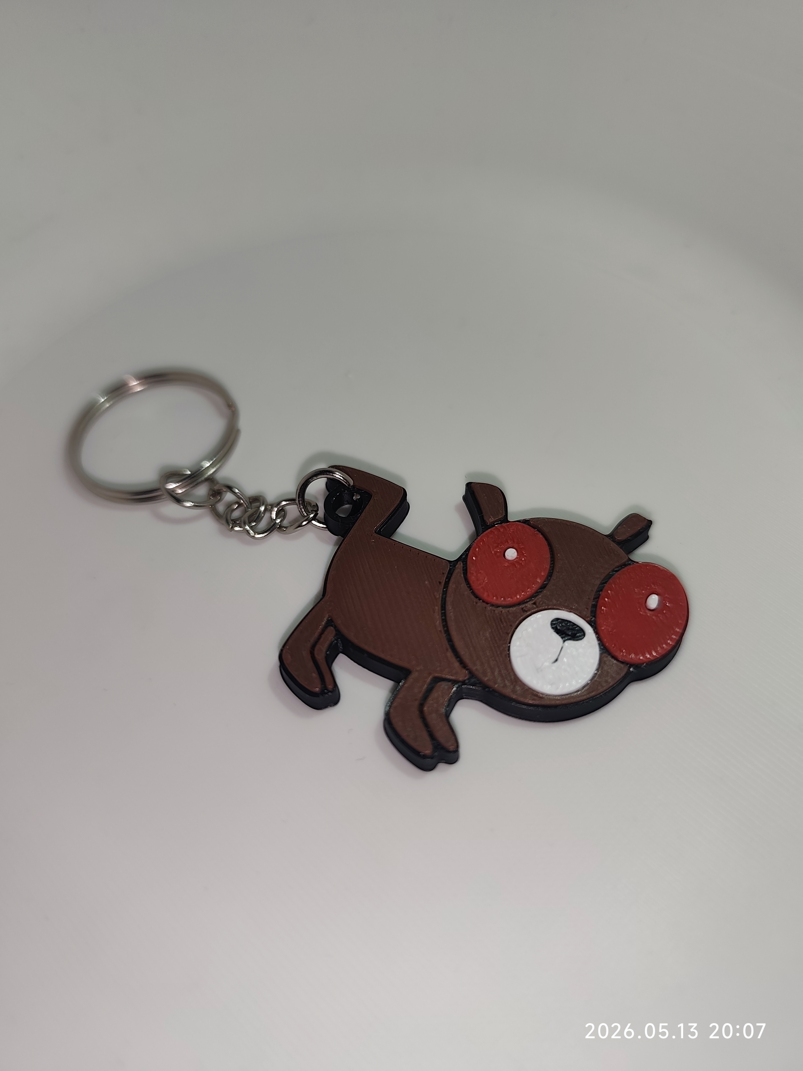 Strange dog keychain