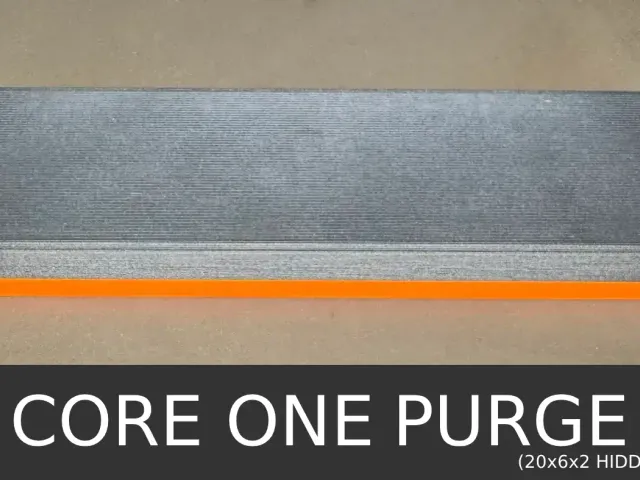 Prusa Core One Purge Bin (for 20x6x2mm magnets - hidden)
