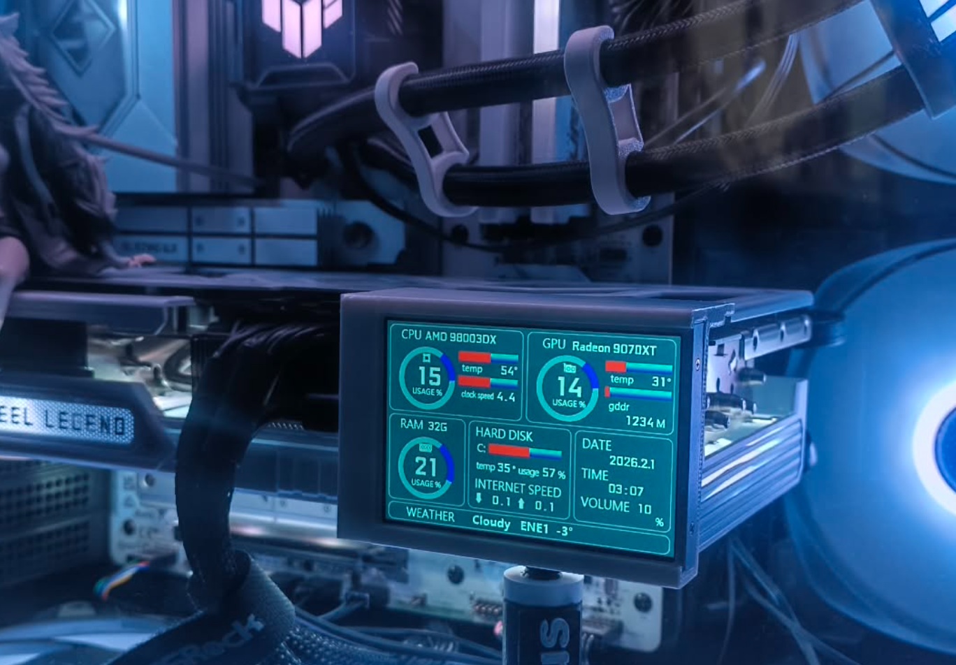3.5 inch screen GPU holder