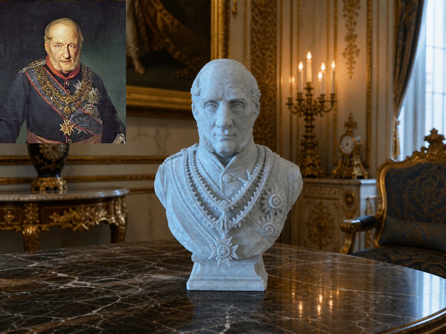 Francesco Ier (Francesco Saverio Gennaro Giuseppe Giovanni Battista) Bust