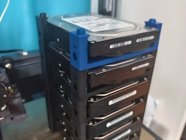 HDD Hard Disk Drive Stacker - easy to print remix without unneeded top