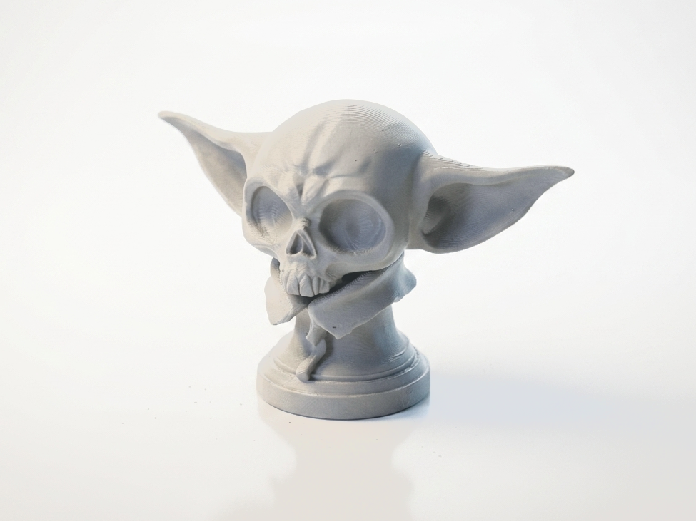 Grogu Skull Sculpture Star Wars Collectible 3D Printable