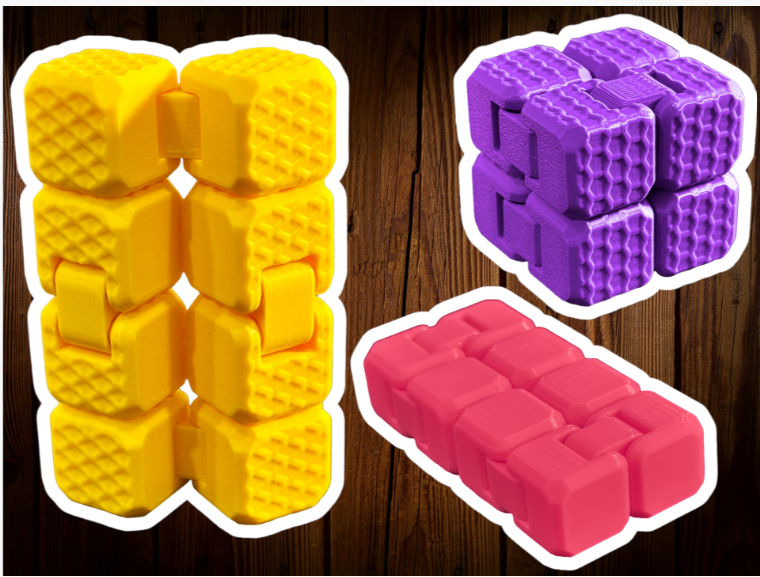 Fidget Cube Toy: Angled