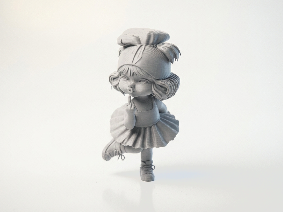 FU Girl Figurine Female Character 3D Printable