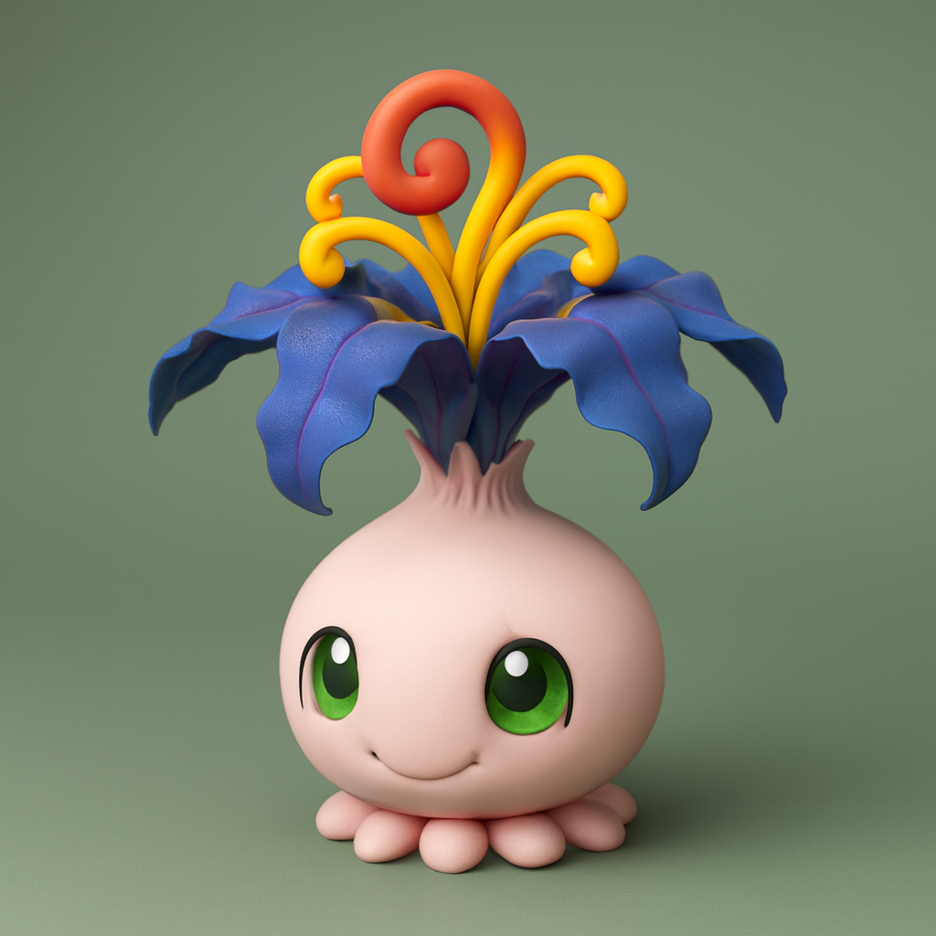 Pyocomon Digimon Creature Model