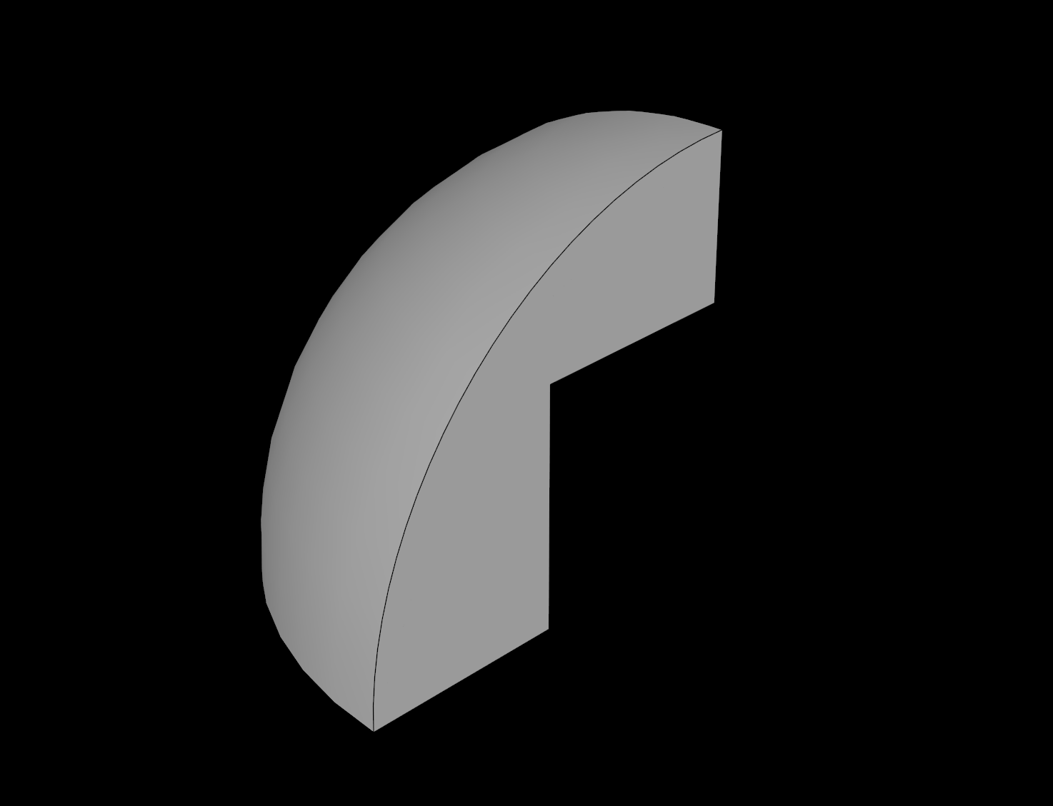 Lego Compatible (5906.dat) Brick 2 x 2 x 1.667 Corner Round with Curved Top