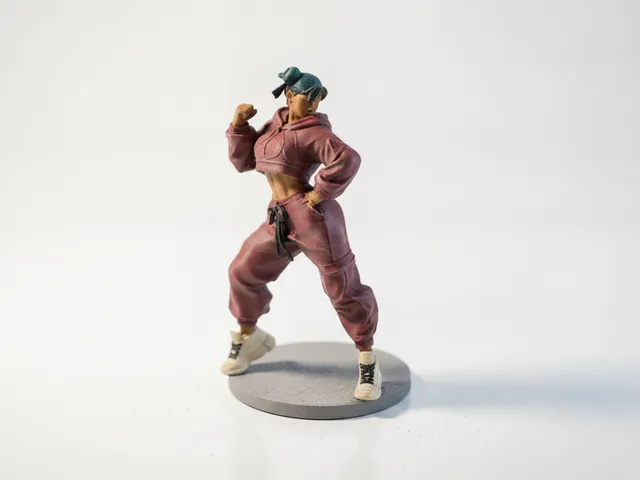 Street Fighter Chun Li Figurine Action Pose 3D Printable