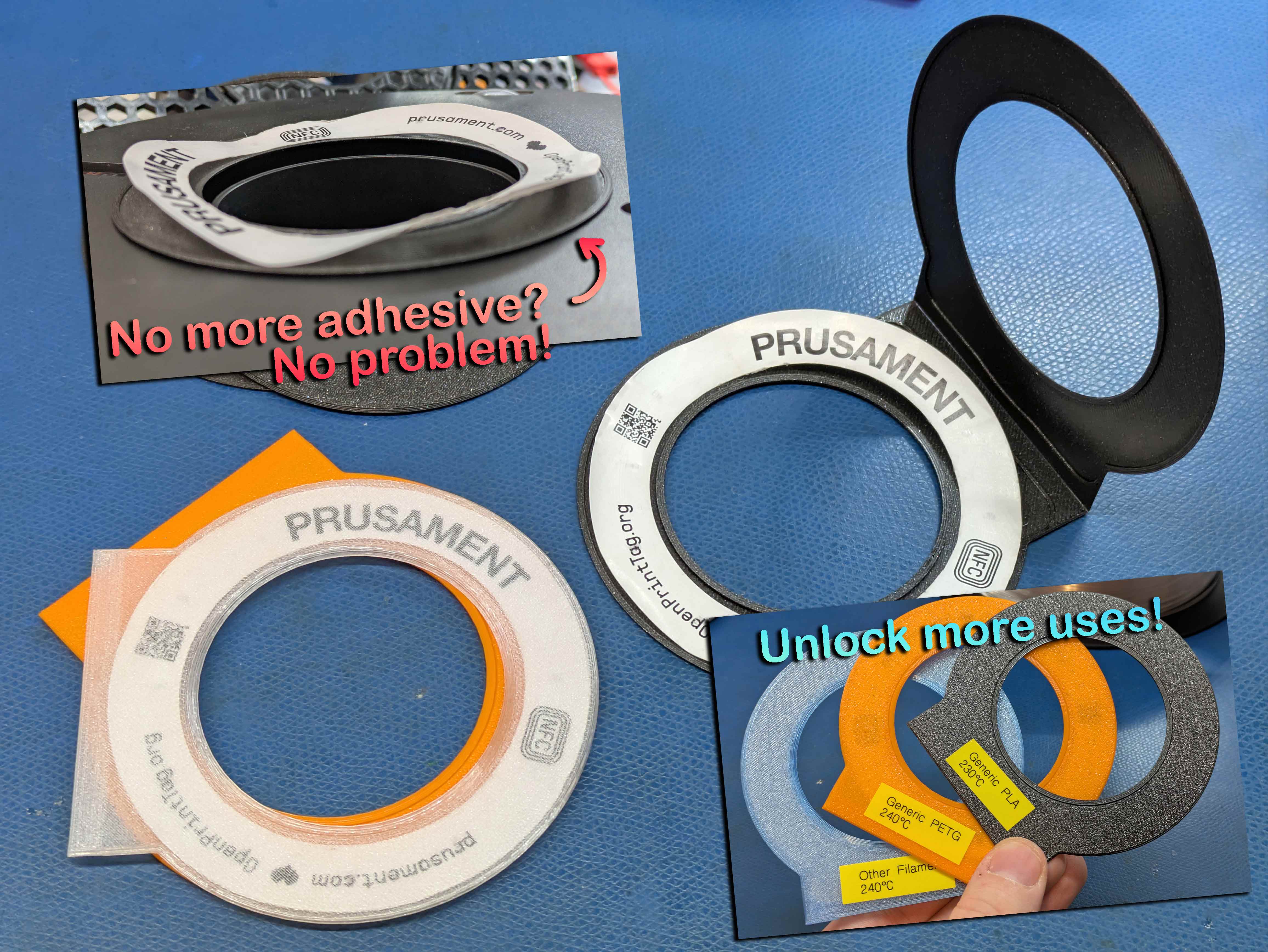 Adheasive-Free OpenPrintTag Carrier 3D model