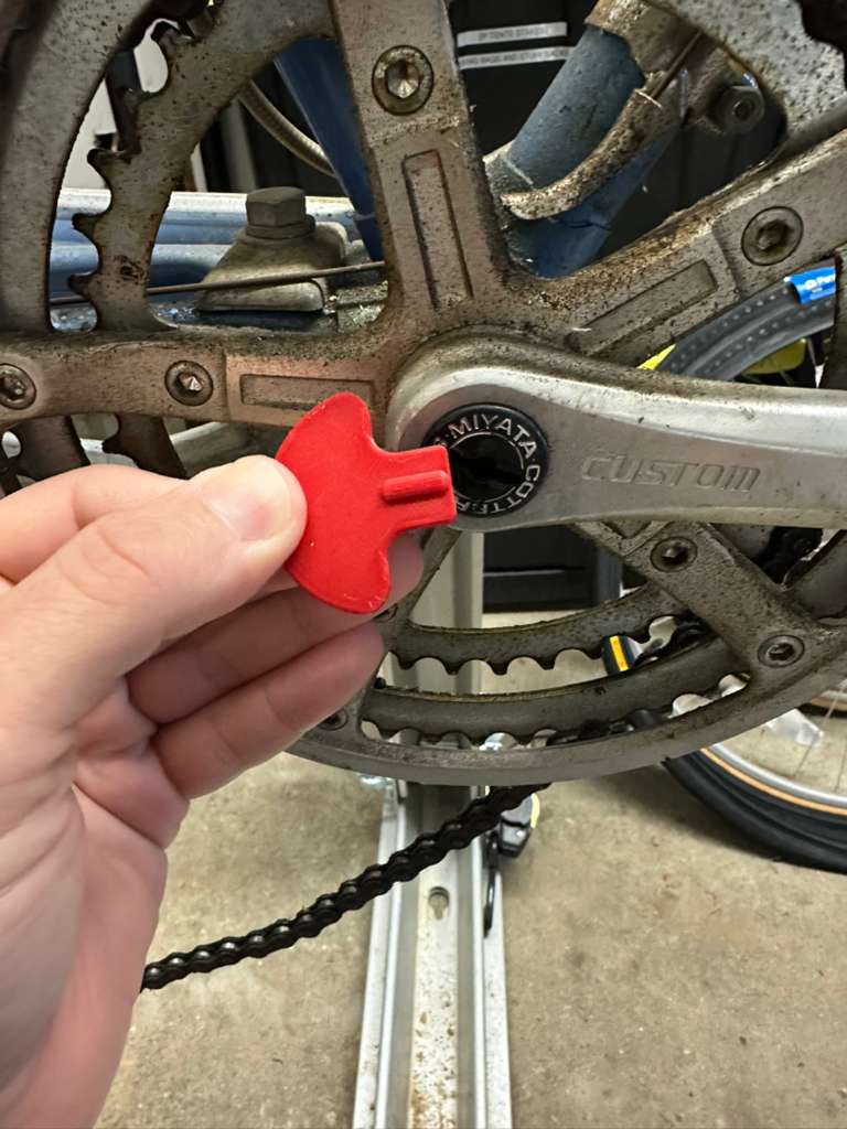 Vintage Bicycle Crank Dust Cap Removal Tool 3D model